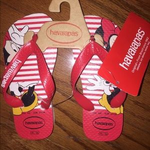 Minnie Mouse Kids Havaianas Sandals 10C